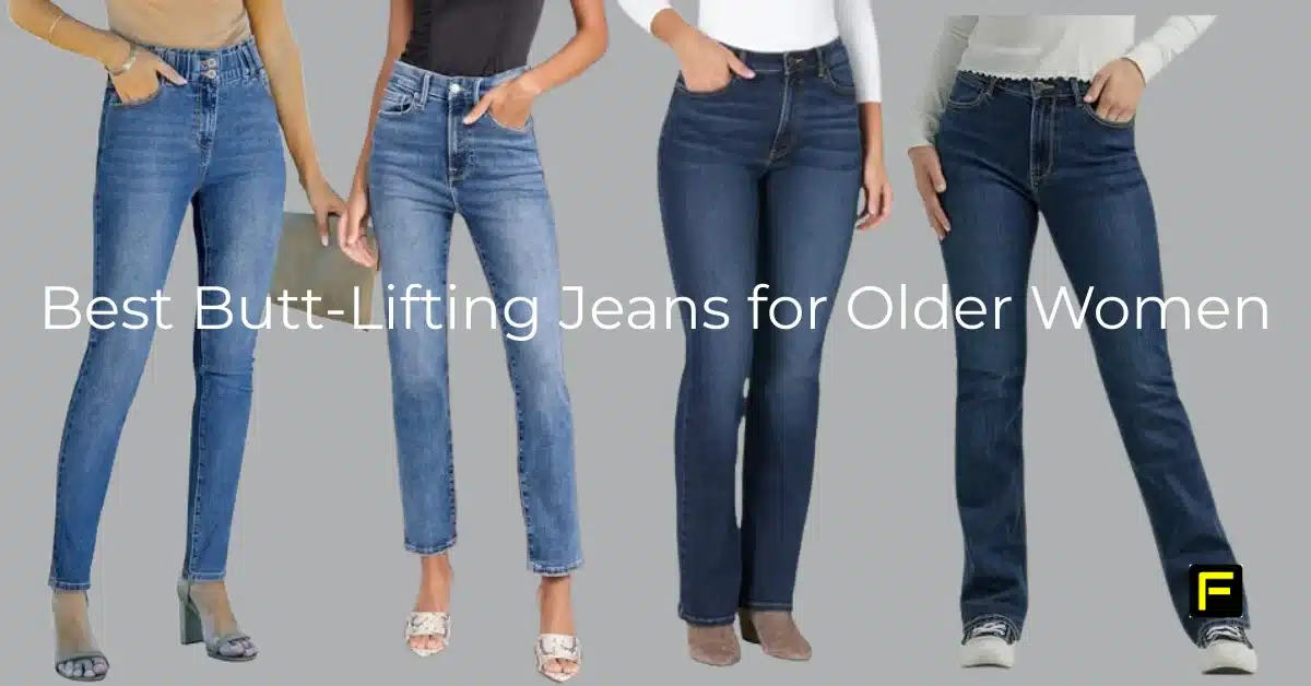 Home 22 Best Butt-Lifting Jeans for Older Women. Featured image.
